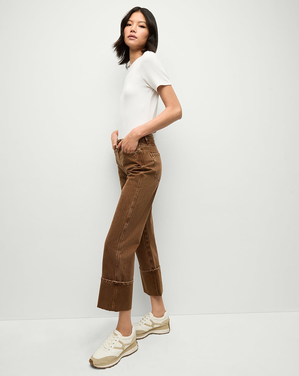 DYLAN TWILL STRAIGHT-LEG PANT - 4