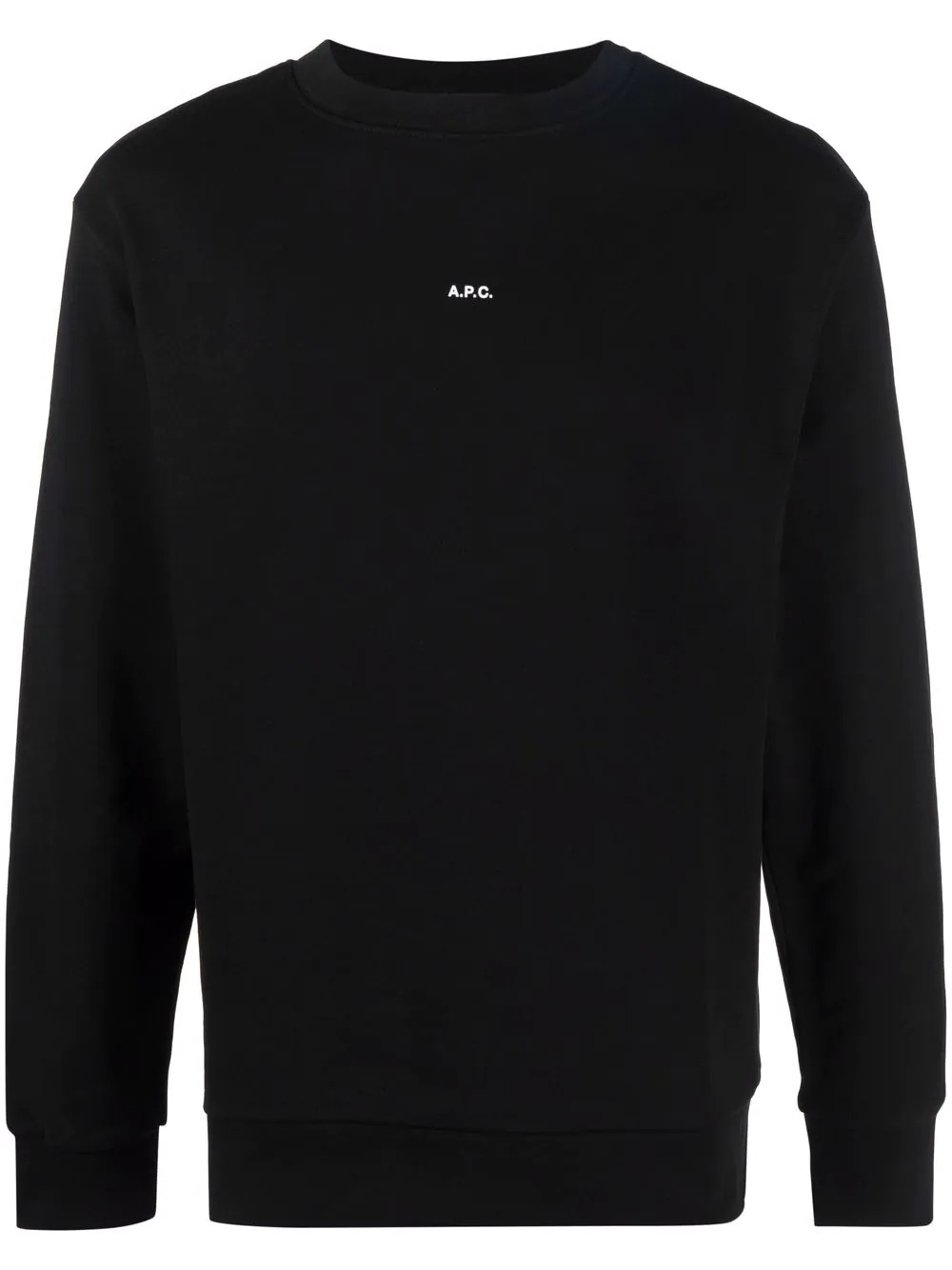 logo-print crew neck sweatshirt - 1