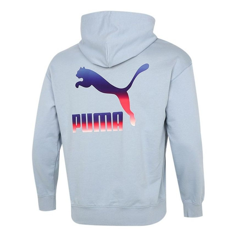 PUMA PUMA Logo Hoodie 'Light Blue' 534443-61 outlook
