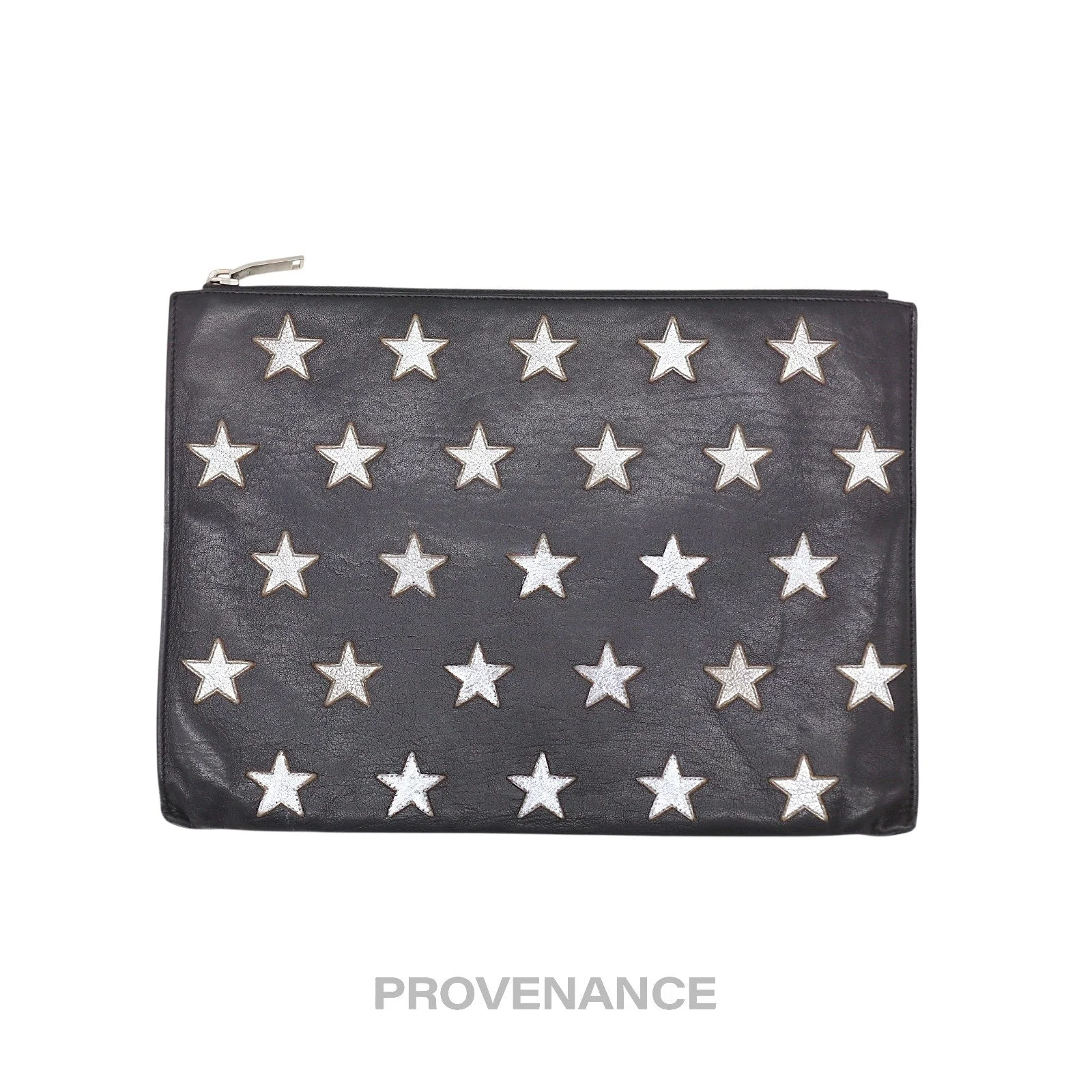 Saint Laurent Paris SLP Stars Zip Pochette Jour - Black - 1