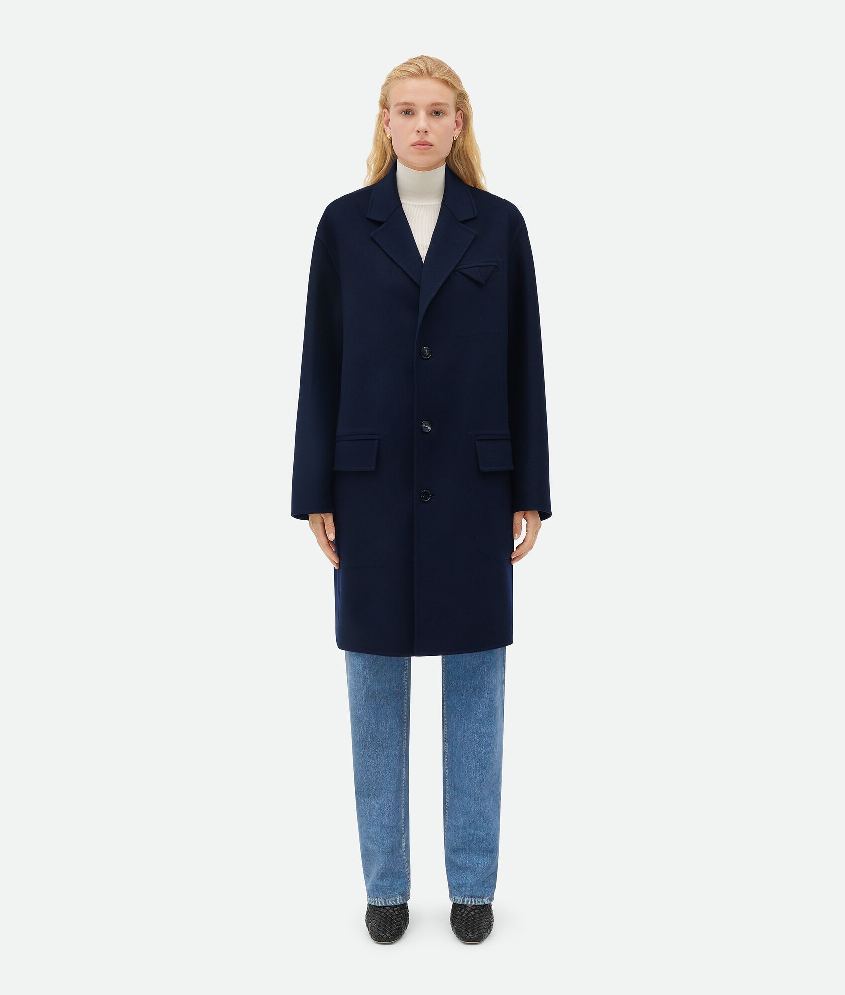 Double Wool Cashmere Coat - 1