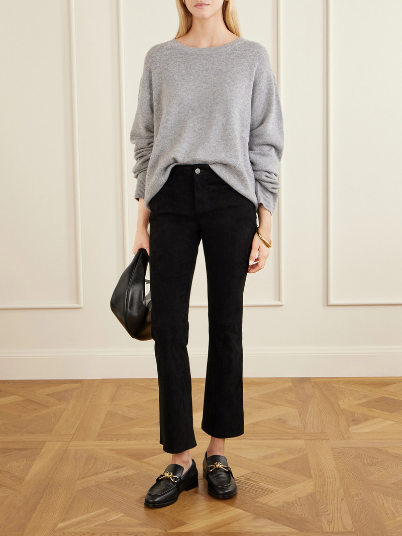 STOULS Dean Suede Flared Pants outlook