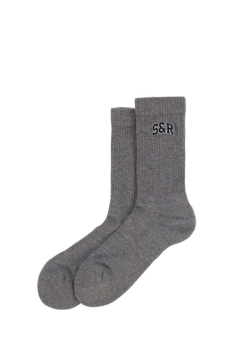 S&amp;R IVY SOCKS / HEATHER GRY 1