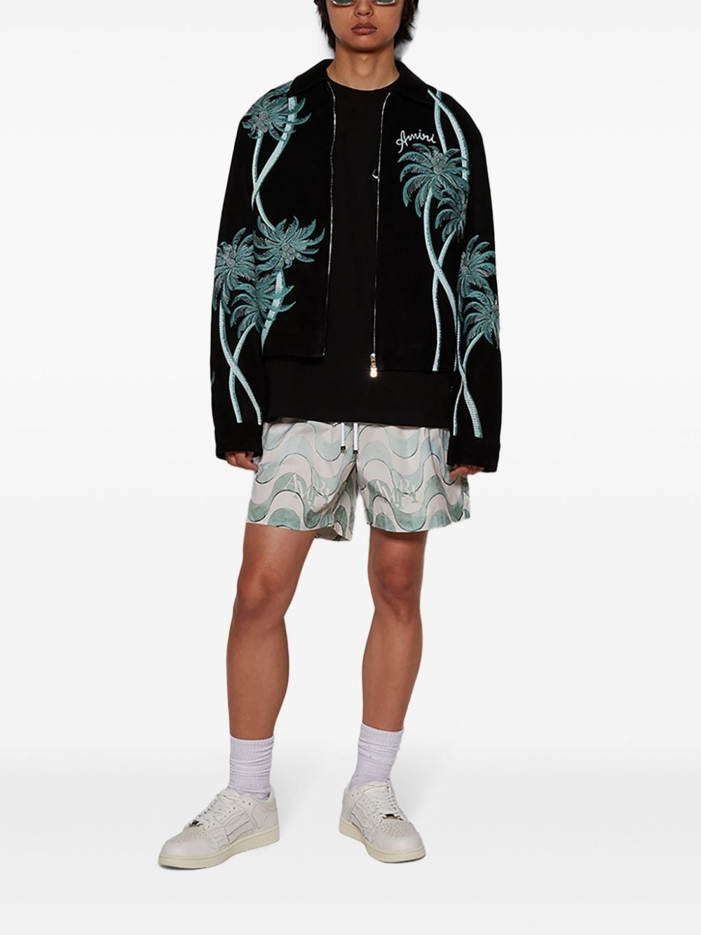 graphic-print swim shorts - 2