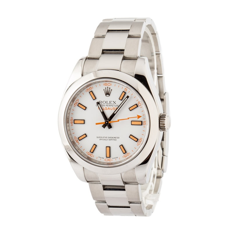 Rolex Milgauss 116400 White Dial - 2