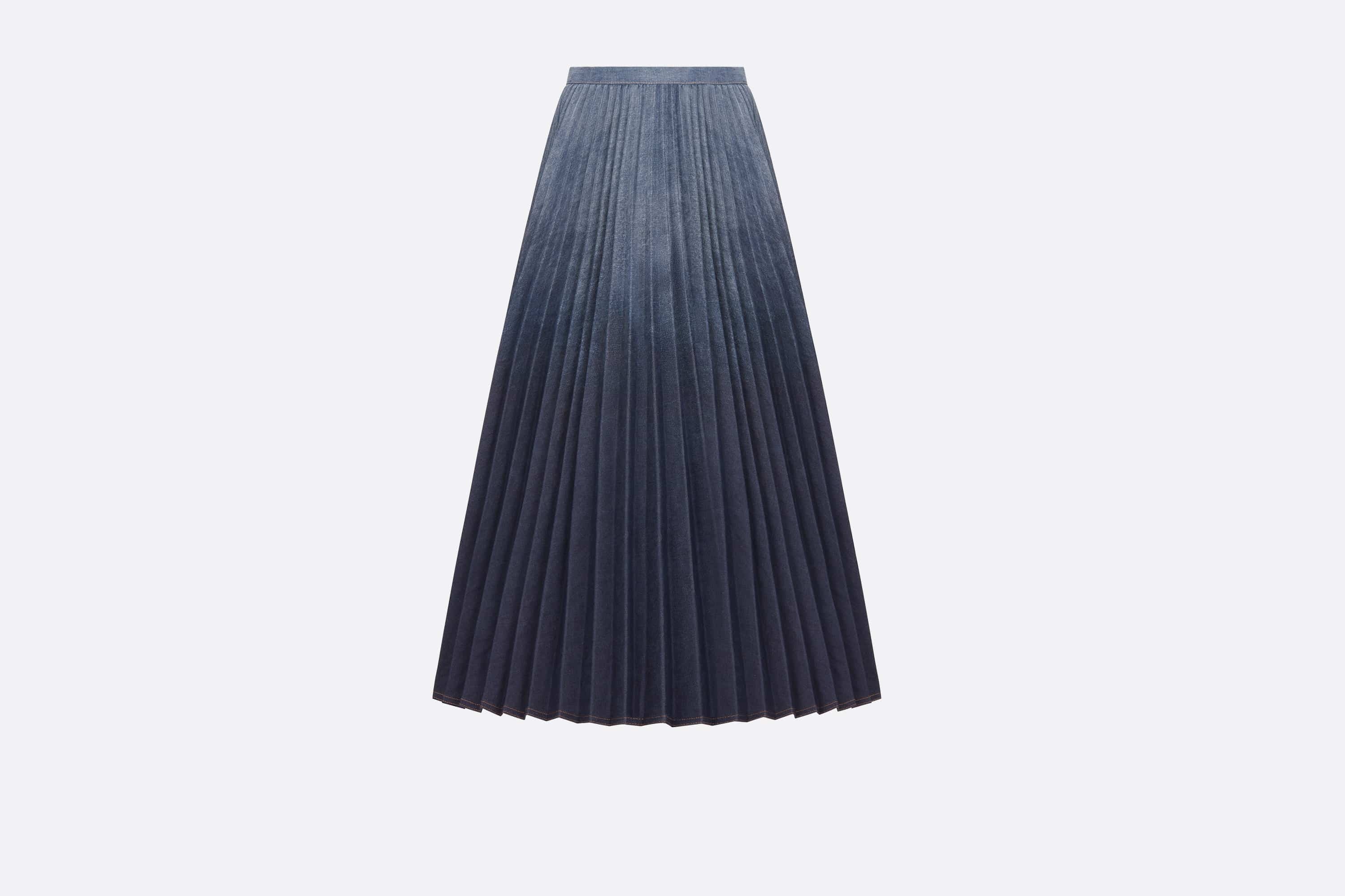Pleated Mid-Length Skirt - 1