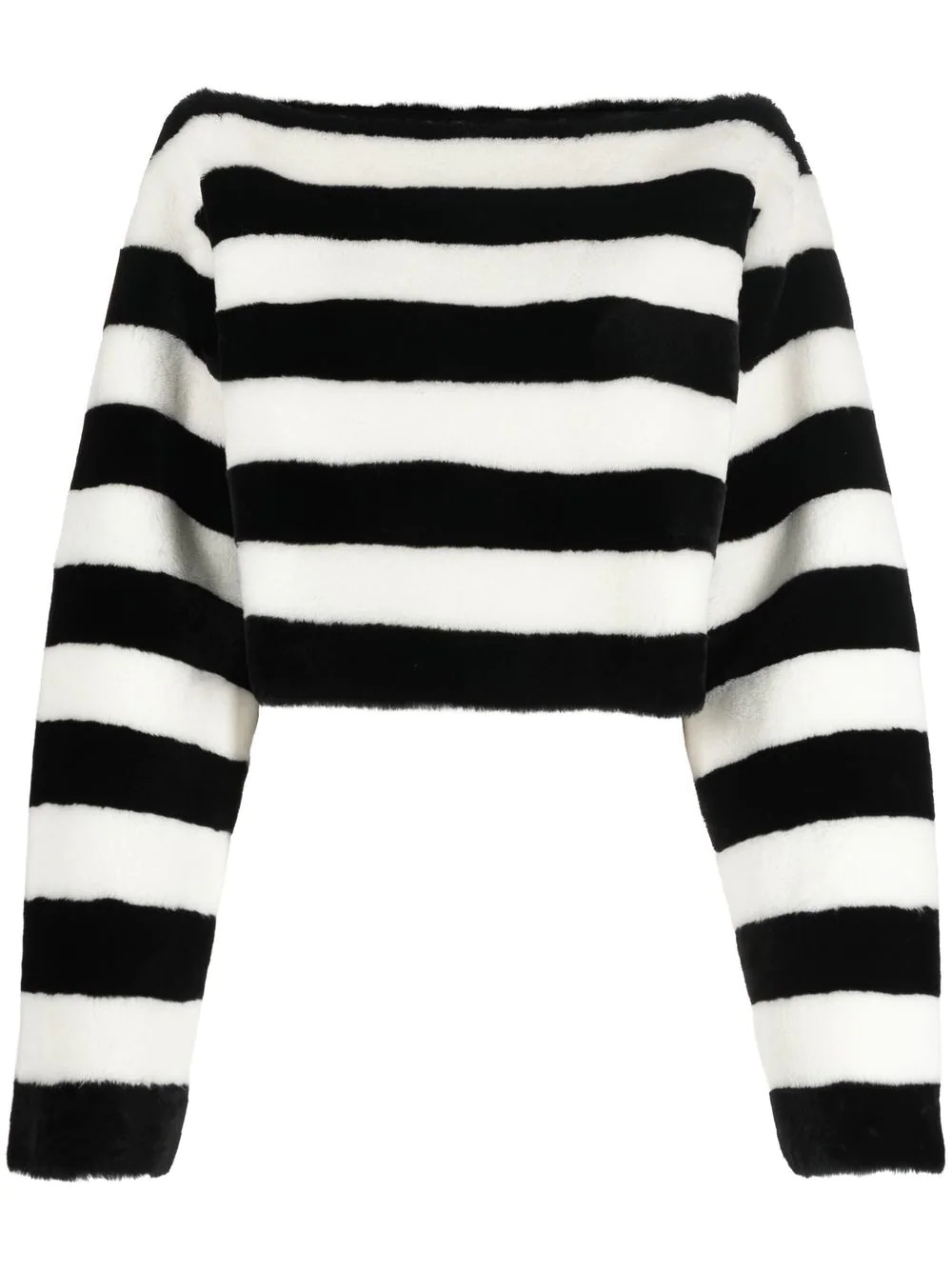 boat-neck striped jumper - 1