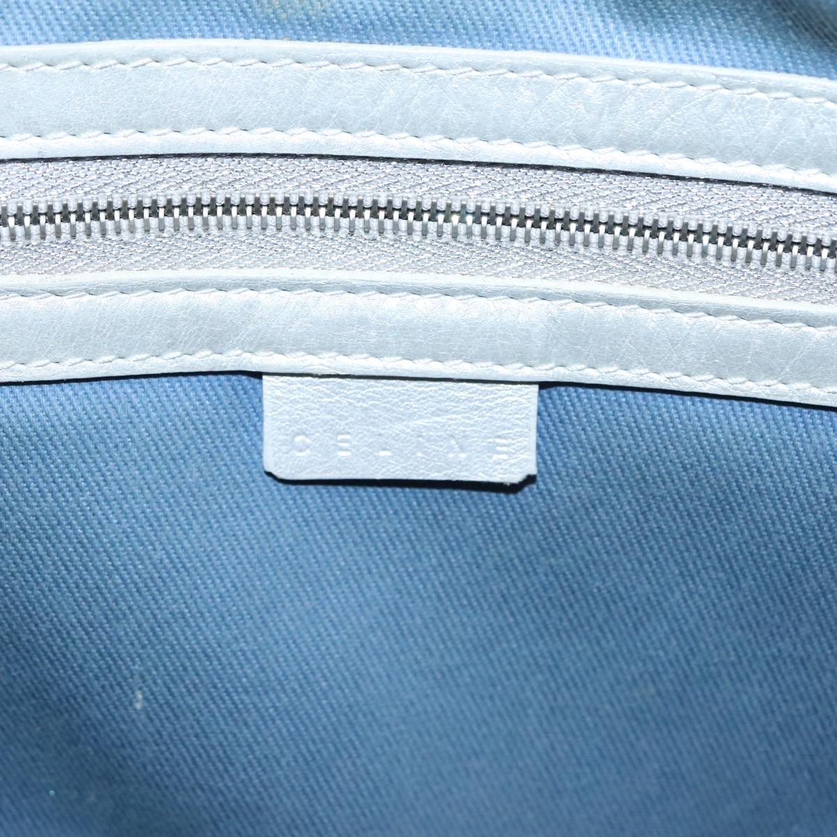 CELINE C Macadam Canvas Hand Bag Blue - 15