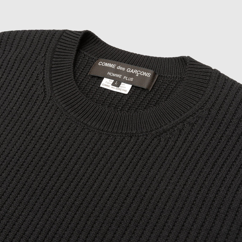 Comme des Garçons Homme Plus COTTON RAHBEN STITCH CREWNECK KNIT outlook