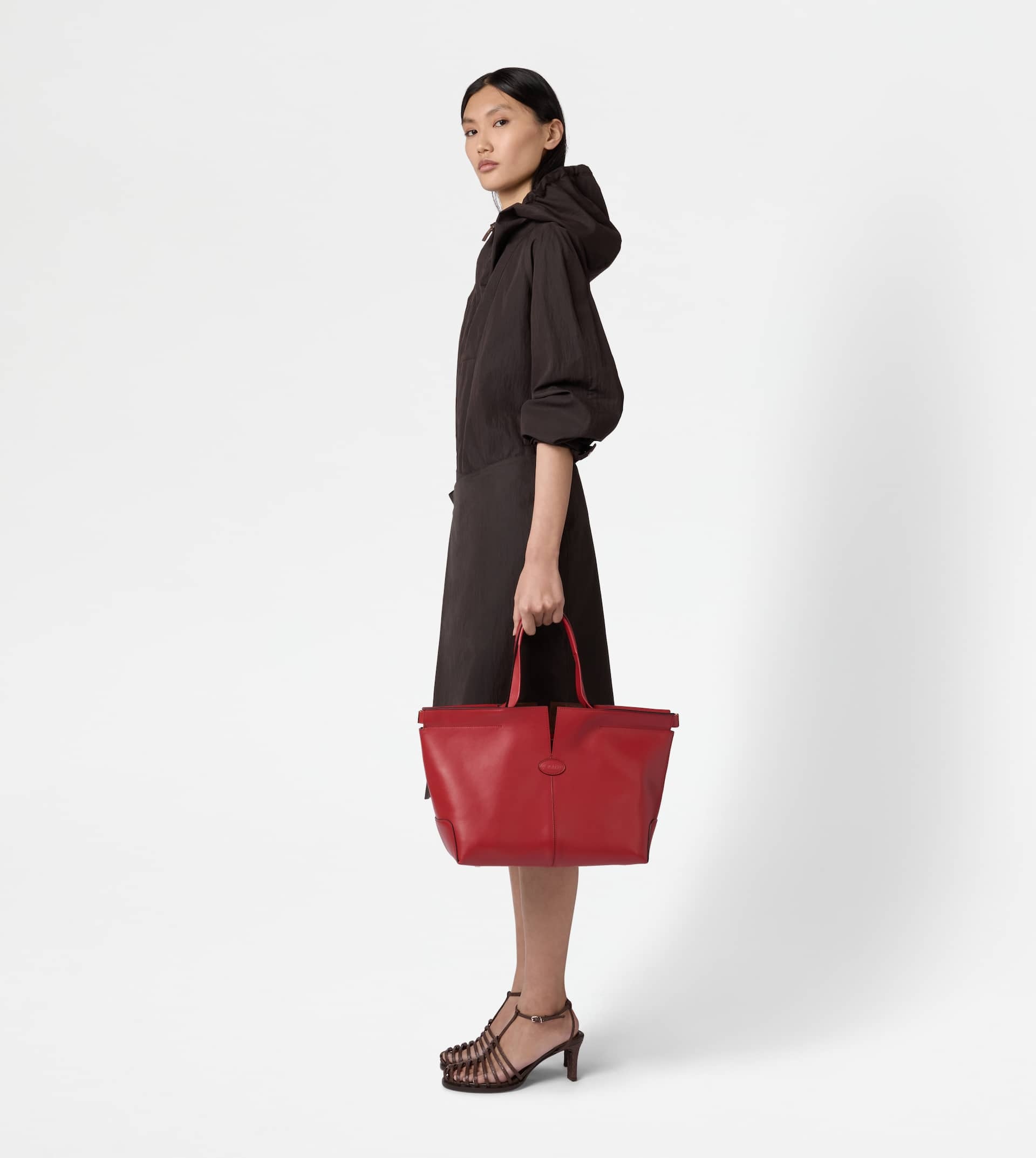 TOD'S DI BAG FOLIO IN LEATHER MEDIUM-SMALL - RED - 8