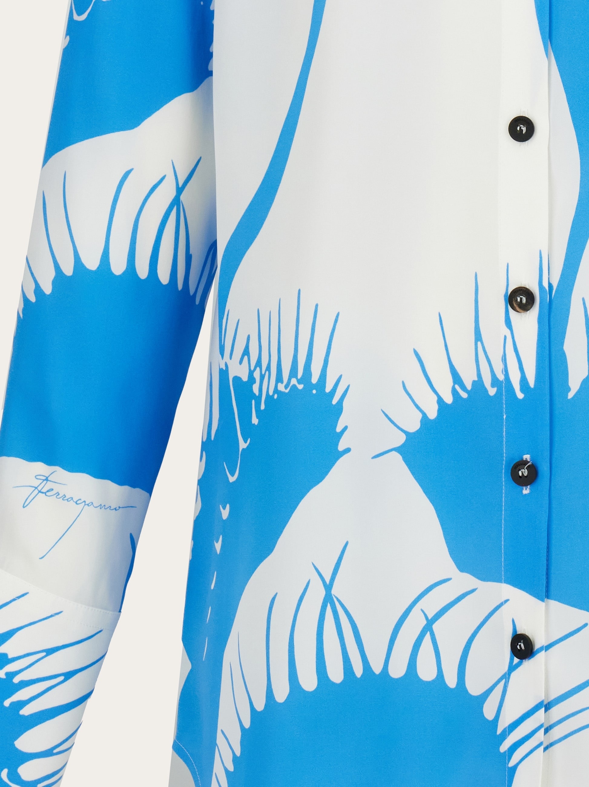 Venus print silk shirt - 4