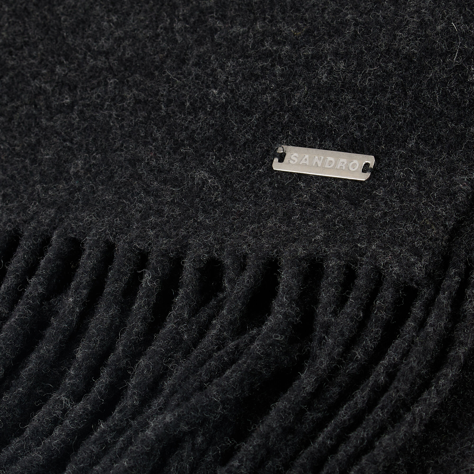 FRINGED WOOL SCARF - 2