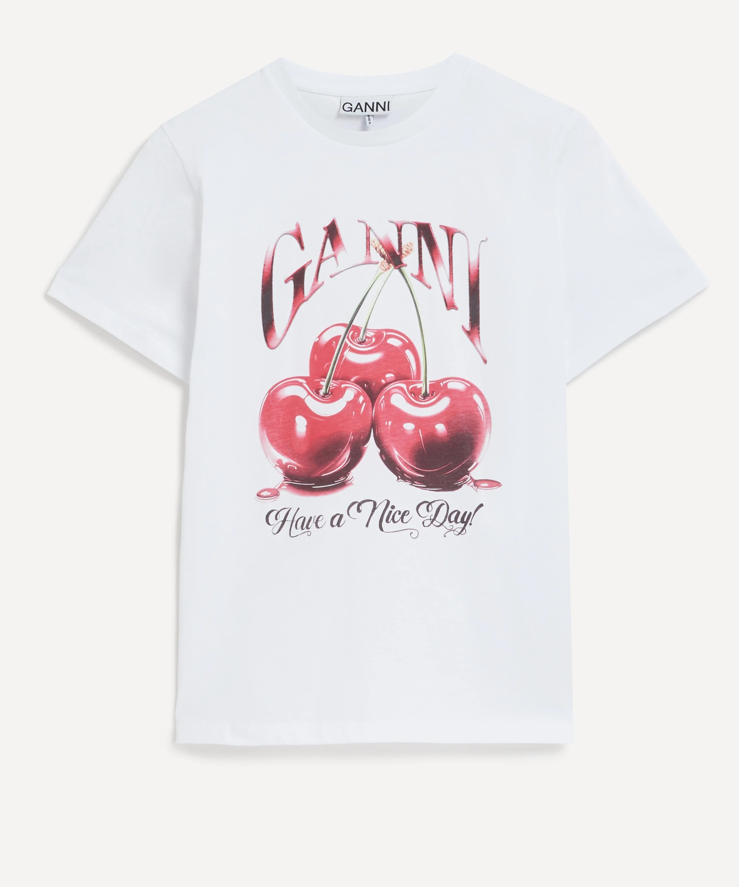 Basic Jersey Cherry Relaxed T-shirt - 1