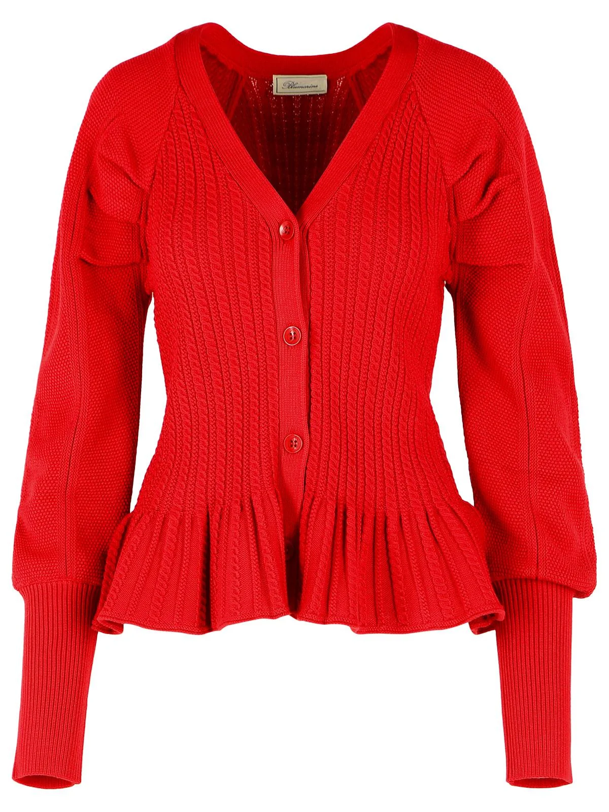 Blumarine Red Knit Cardigan Women - 1