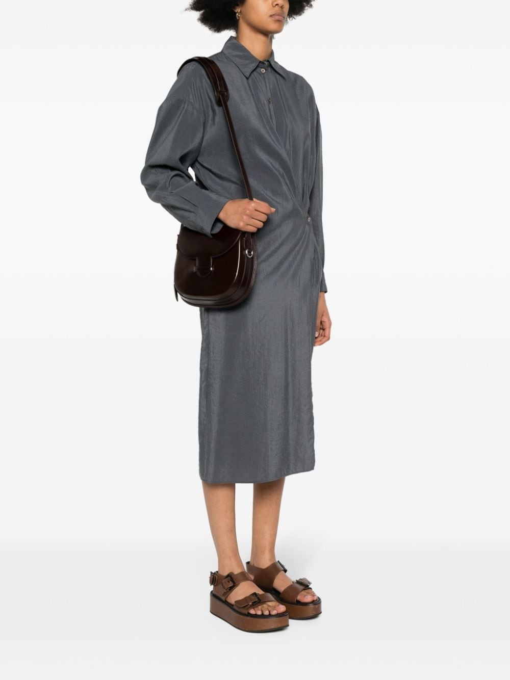 Cartridge leather shoulder bag - 2