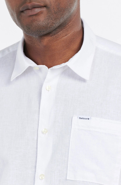 Barbour Nelson Linen & Cotton Button-Up Shirt outlook