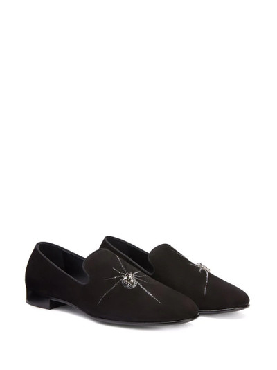 Giuseppe Zanotti Atrax spider-motif slippers outlook