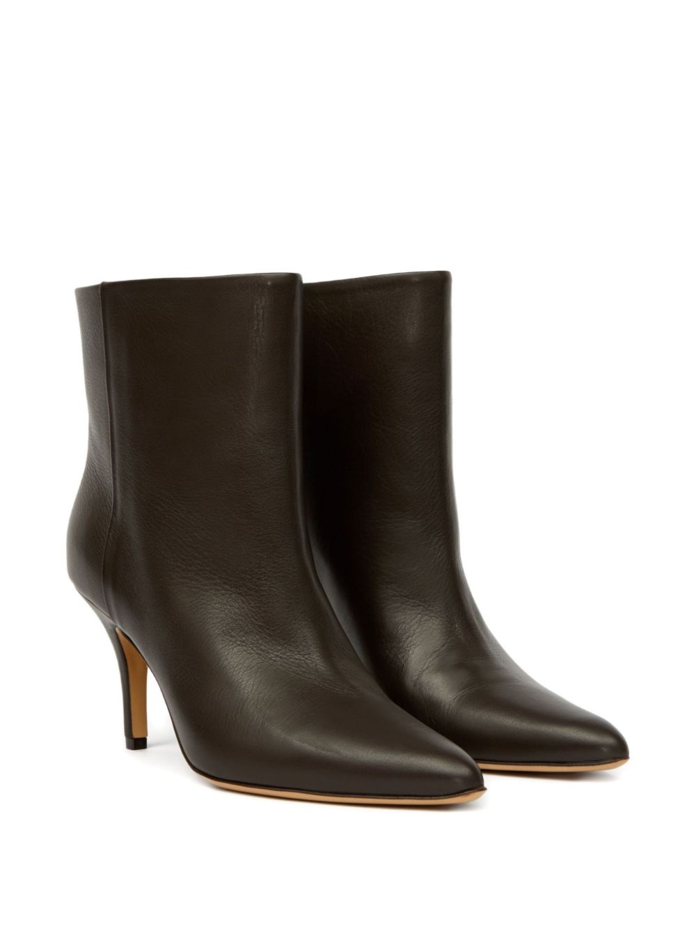 pointed-toe leather ankle boots - 2