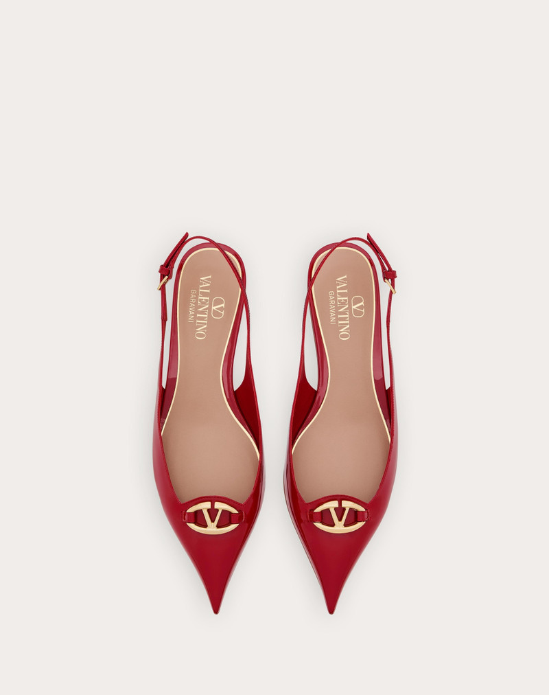 THE BOLD EDITION VLOGO SLINGBACK BALLERINA IN PATENT LEATHER 20MM 4