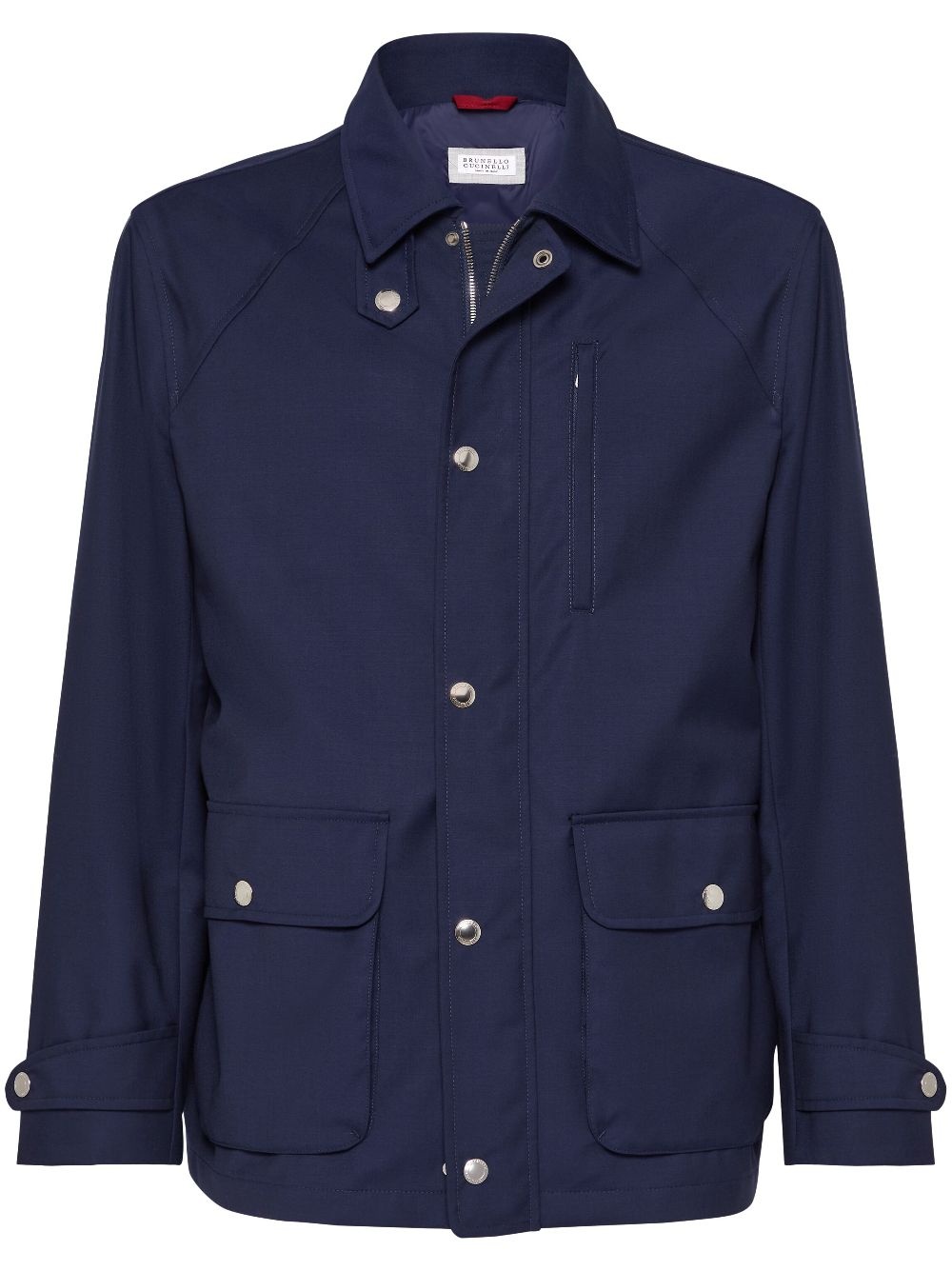raglan-sleeve field jacket - 1