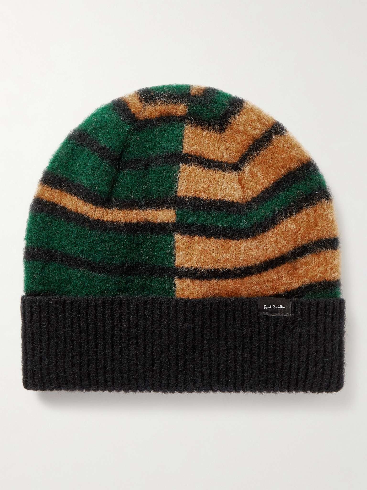 Striped Wool Beanie - 1