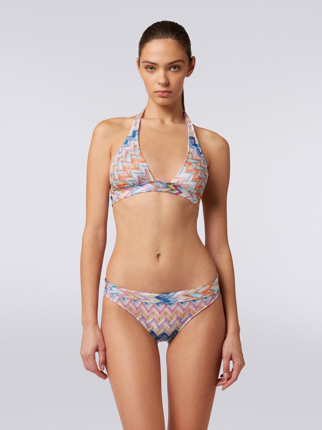 Bikini in zigzag viscose with lurex - 2