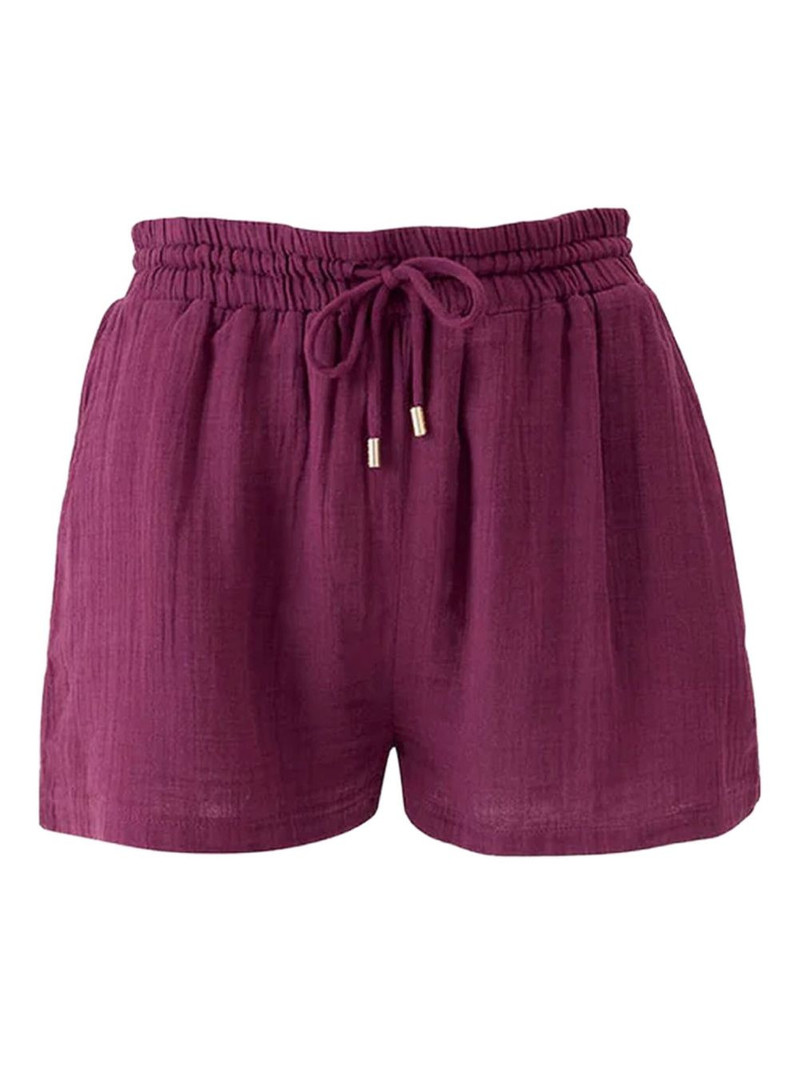 elasticated-waist cotton shorts 1