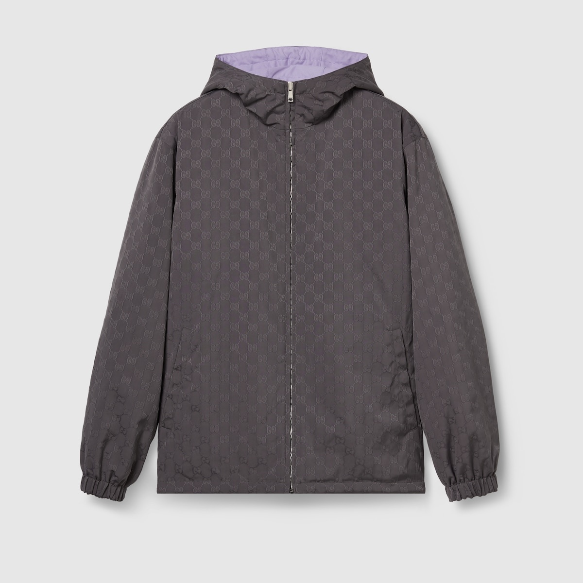 Reversible nylon GG zip jacket - 1