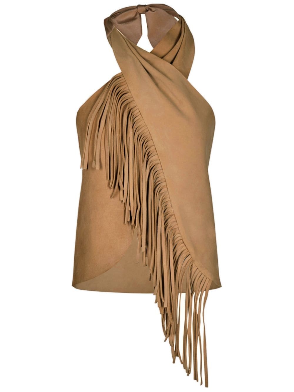 Sonora fringed suede halter top - 1