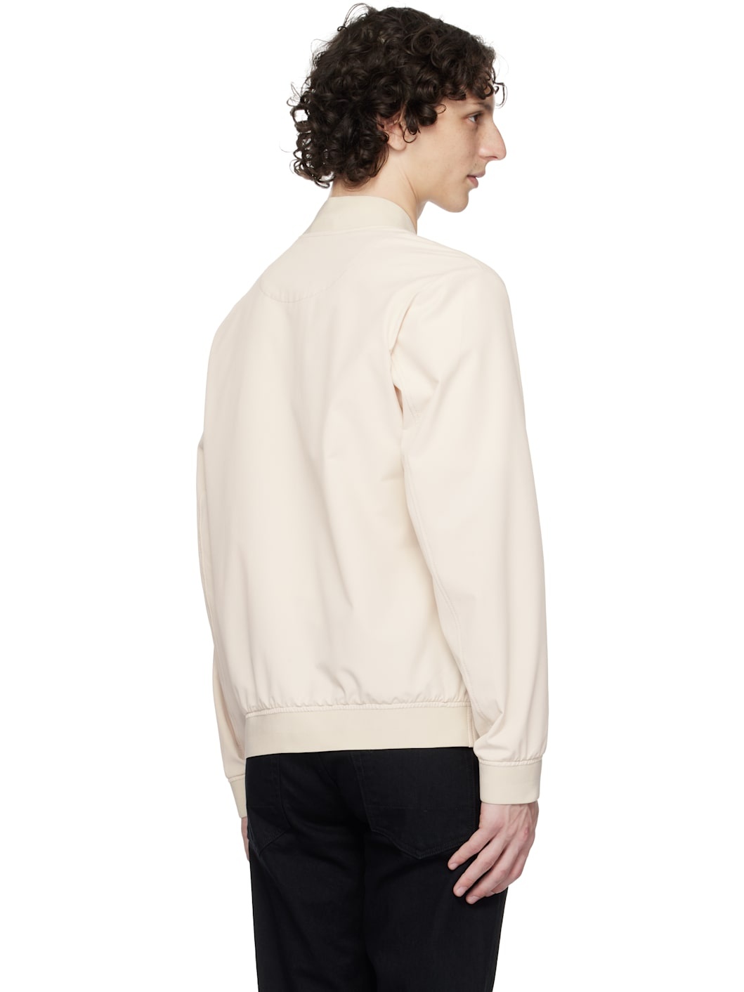 Off-White Water-Repellent Performance-Stretch Bomber Jacket - 3