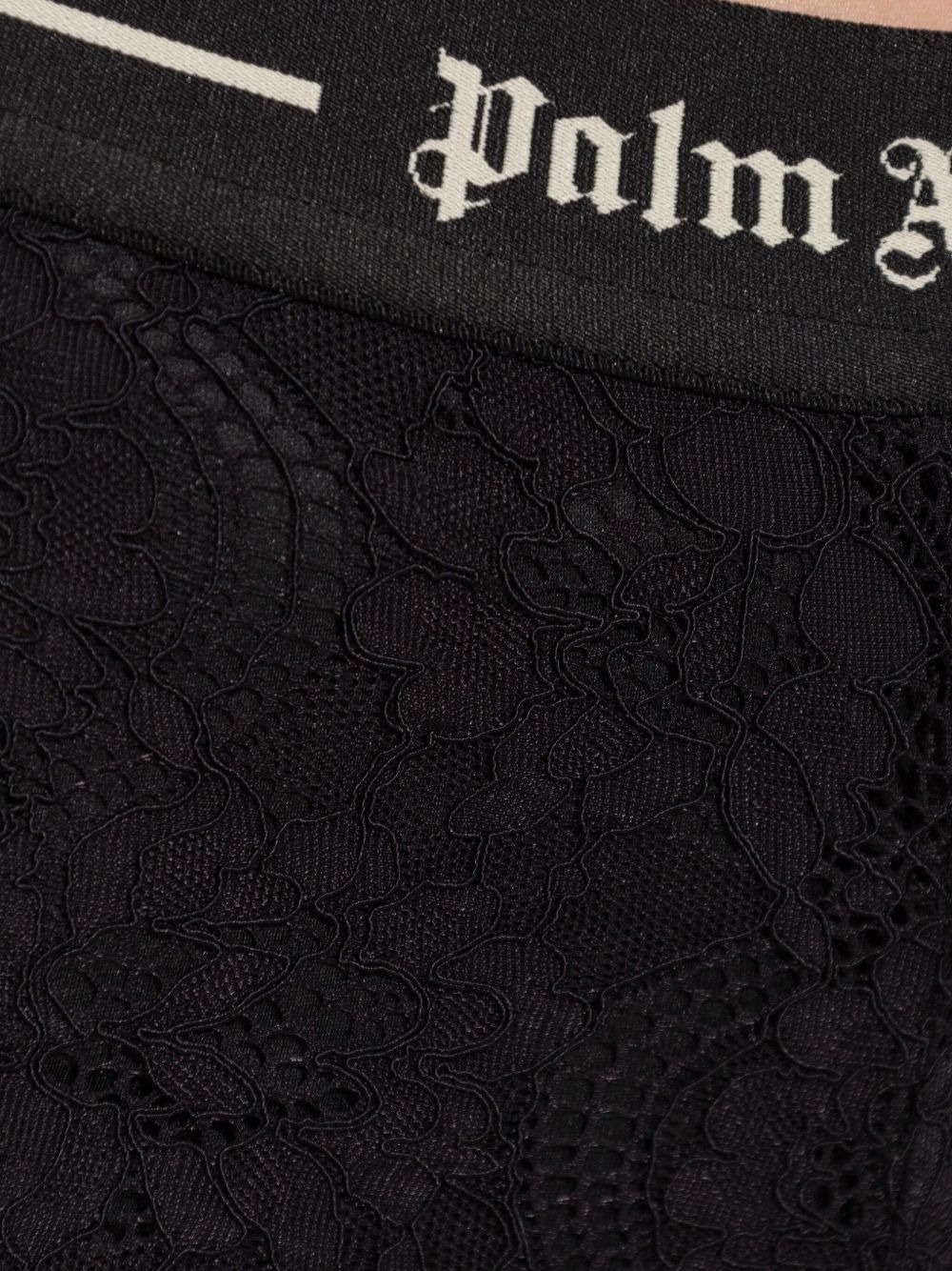 lace-floral trousers - 5