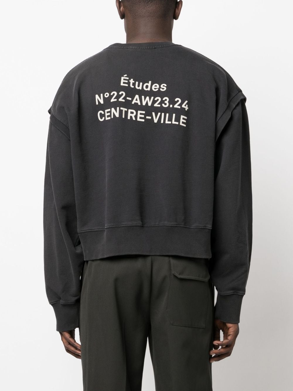 logo-print crew-neck sweatshirt - 4