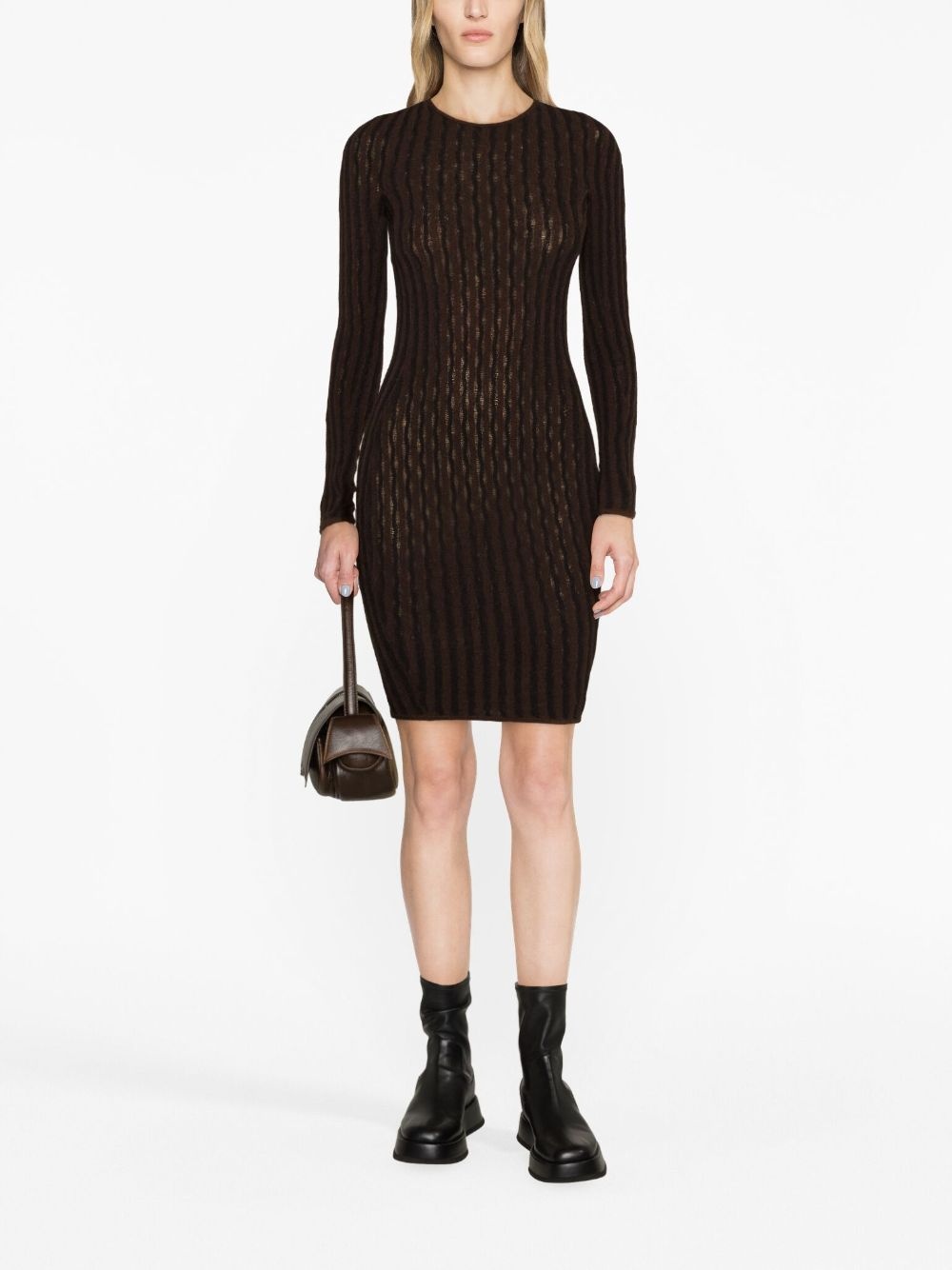 Cactus ladder-knit minidress - 2