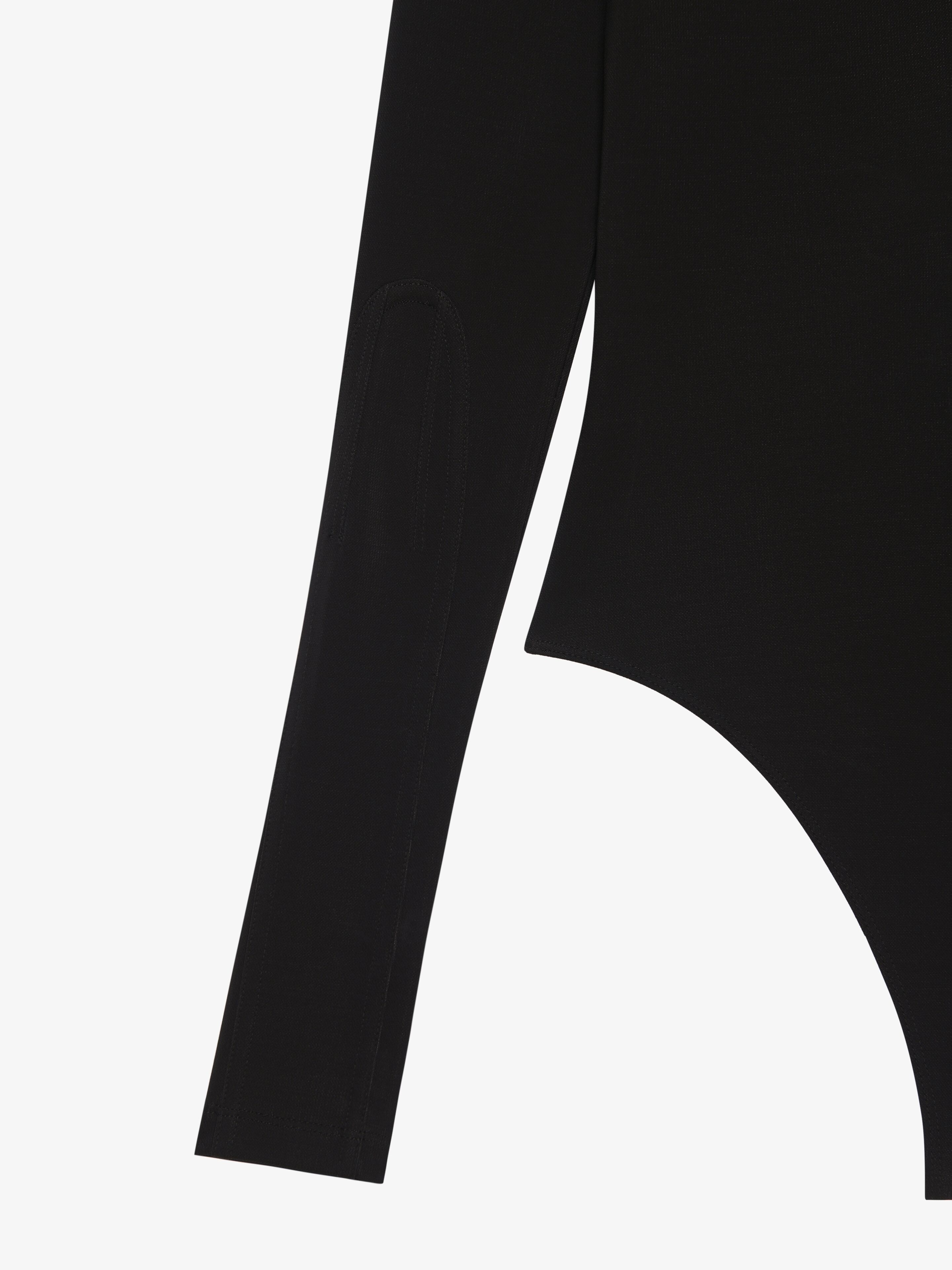 ONE-SHOULDER BODY IN VISCOSE CREPE - 6