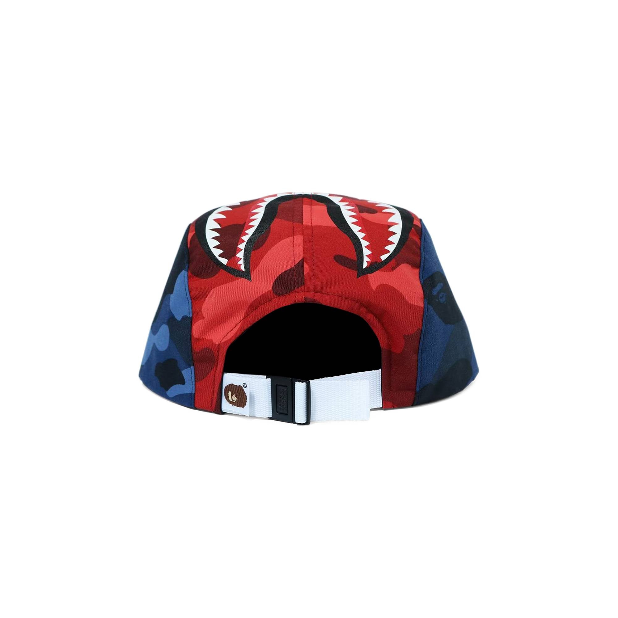 BAPE Color Camo Shark Jet Cap 'Red' - 3