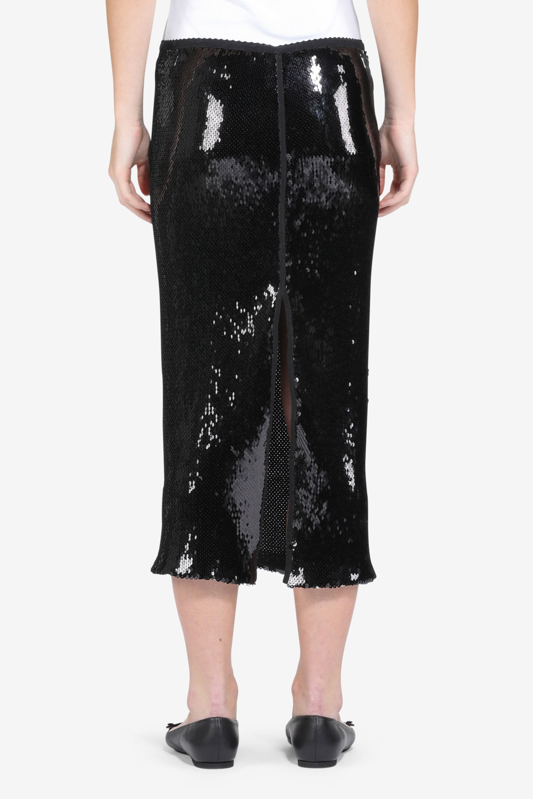 SEQUIN MIDI SKIRT - 2
