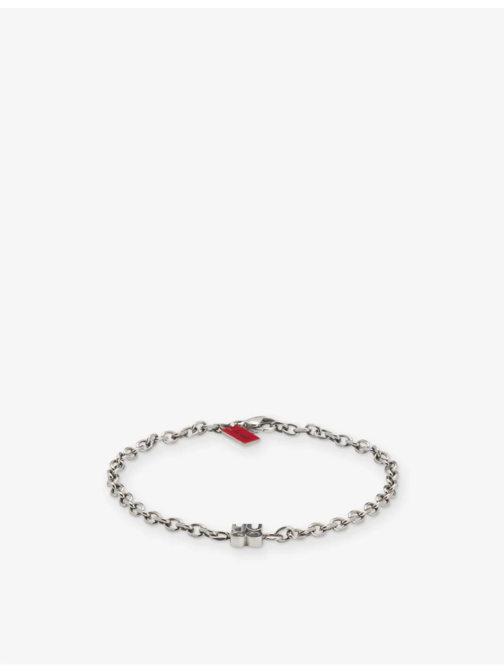 Stacked Logo-Plaque Stainless-Steel Bracelet - 1