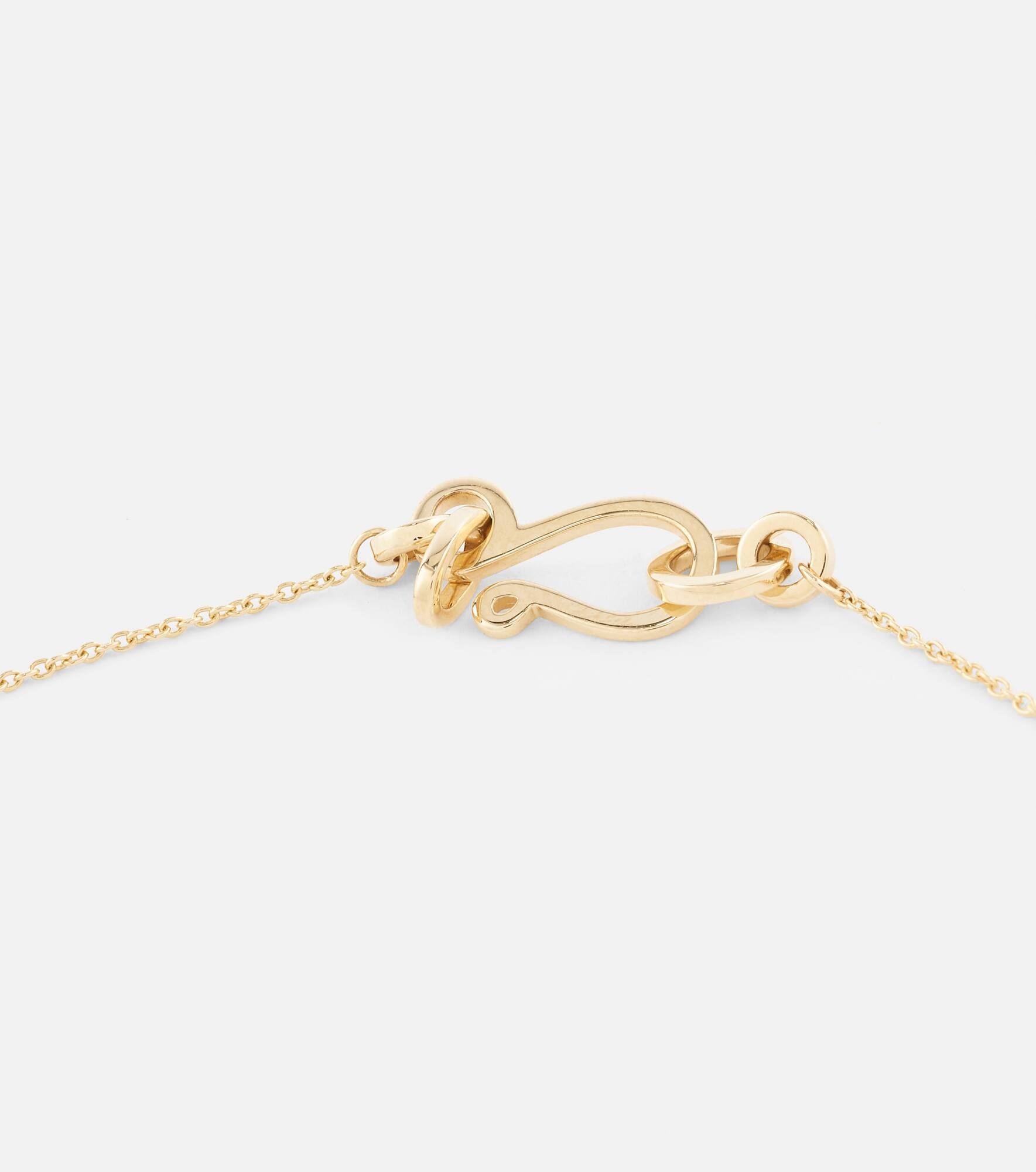 Pearl Heart 14kt gold pendant necklace with pearls - 4