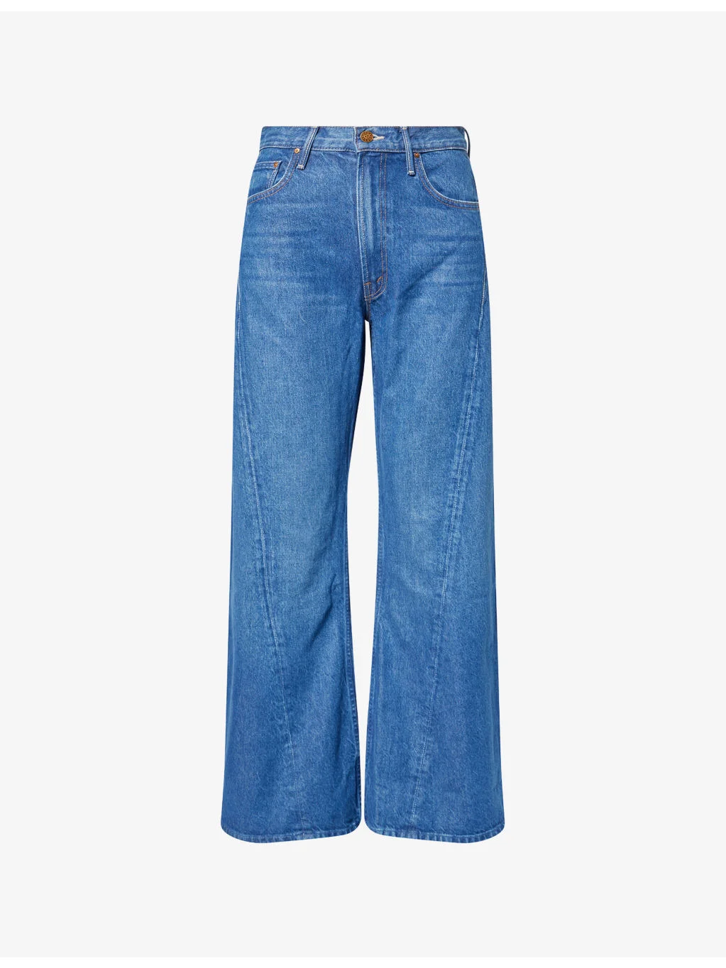 The Lemon Twist Sneak Wide-Leg Denim-Blend Jeans - 1