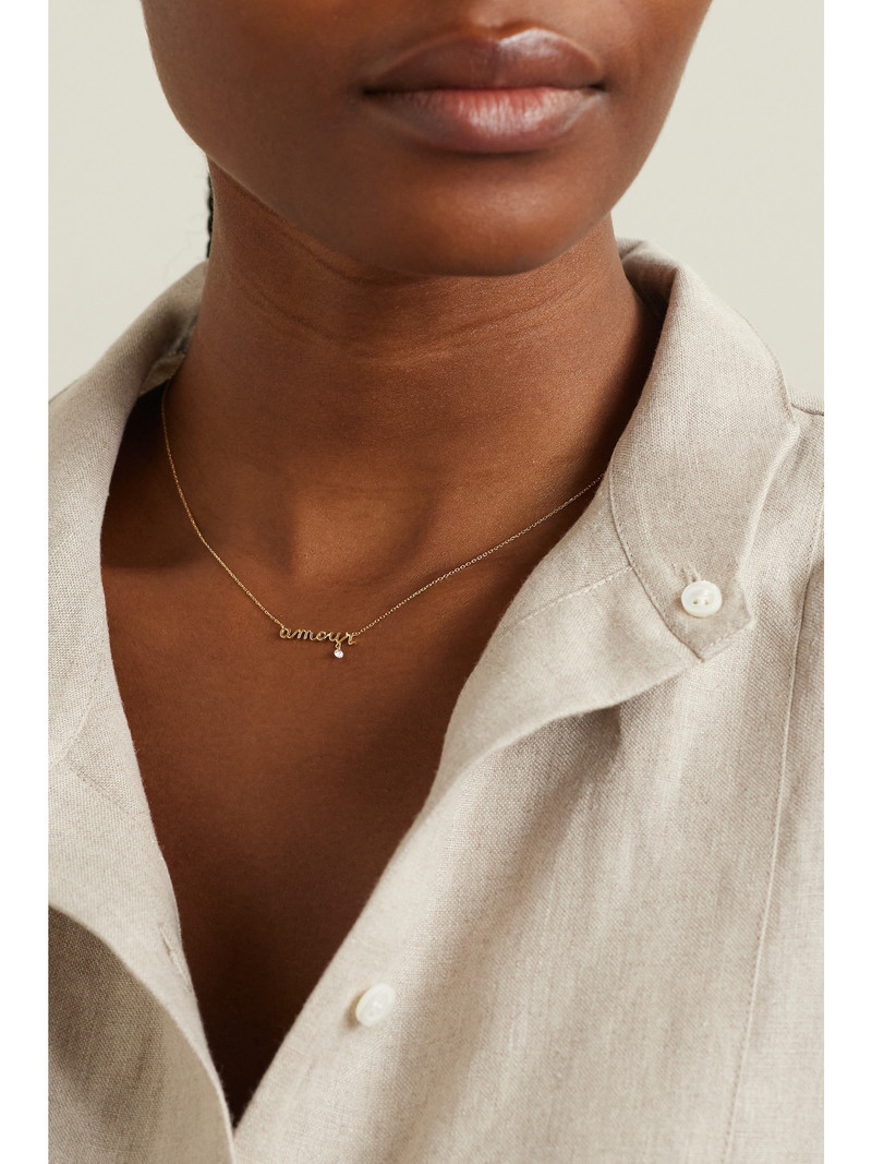 PERSÉE Amour 18-karat Gold Diamond Necklace outlook
