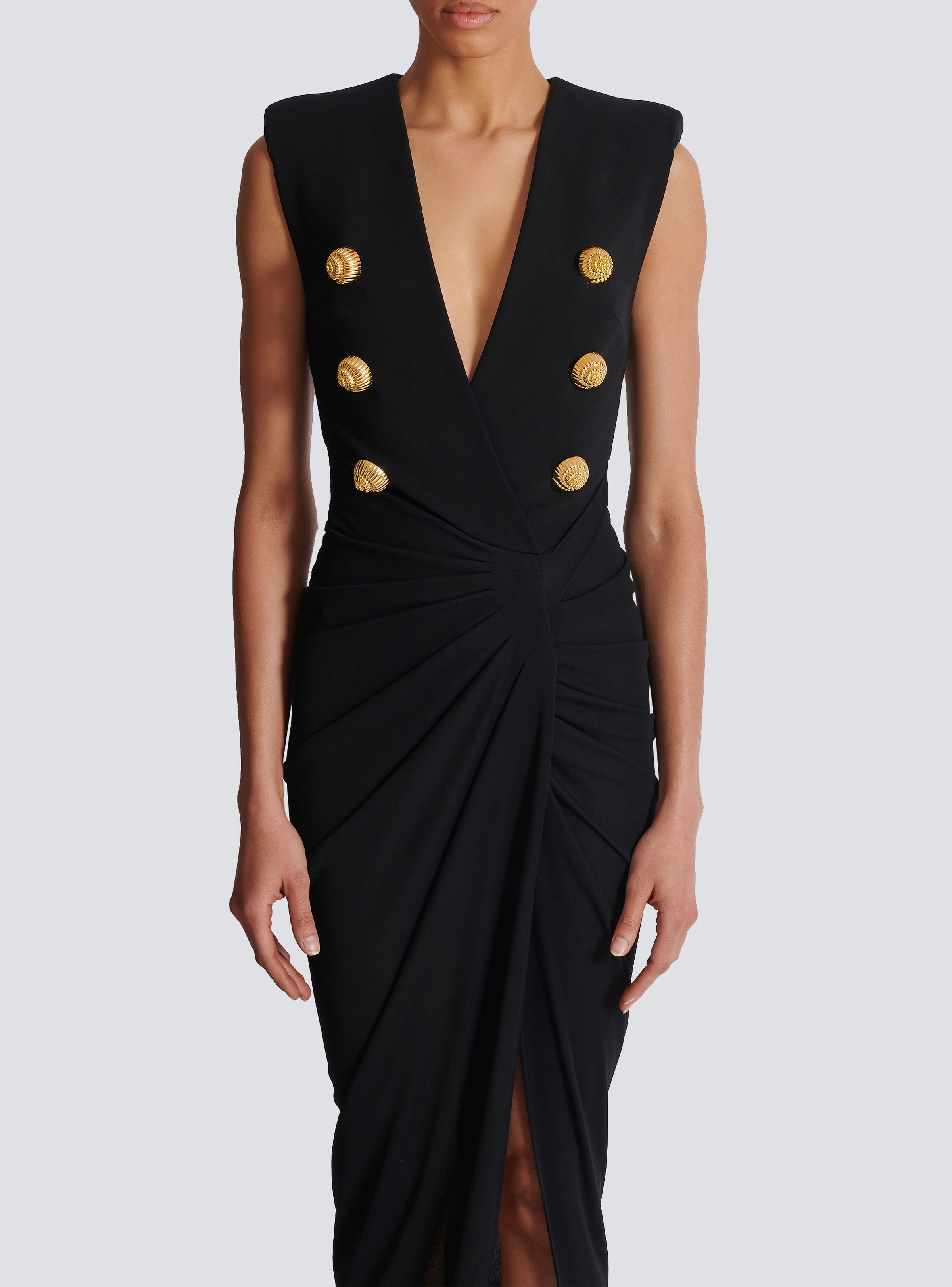 Long tailored crepe dress - 5