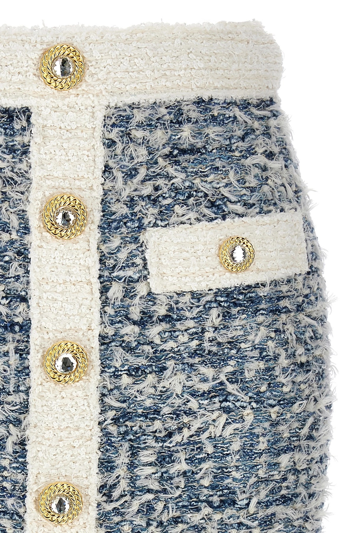 Fringed tweed skirt - 4