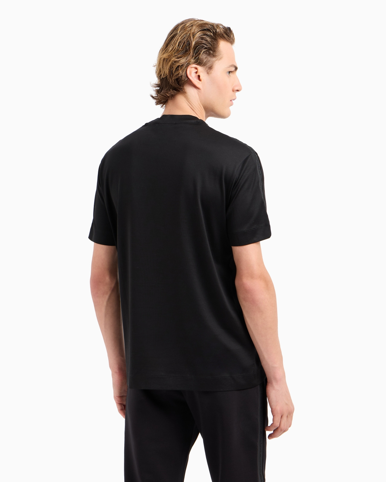 ASV Lyocell-blend jersey T-shirt with embossed logo tape - 3