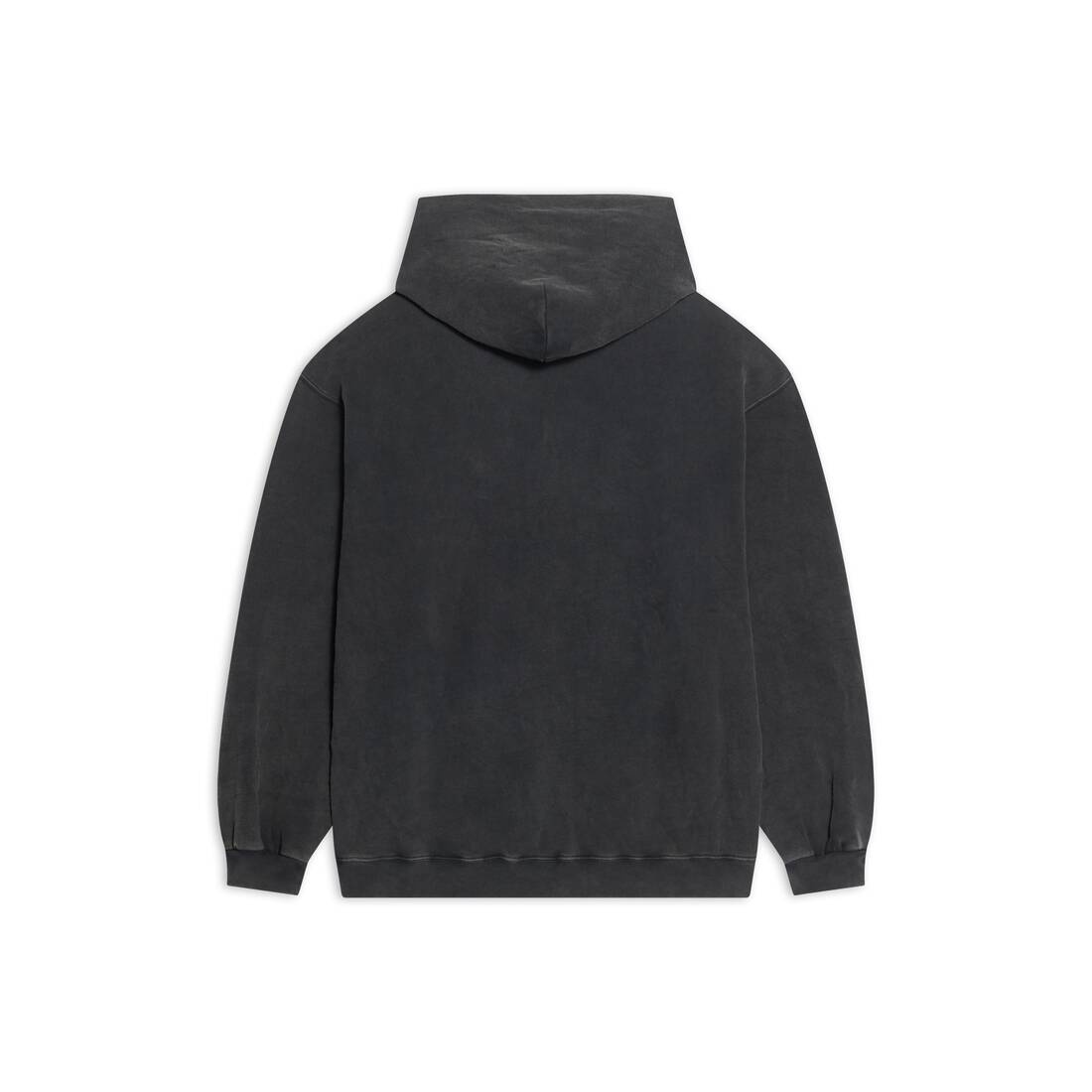 Men's Sporty B Medium Fit Hoodie in Black - 6