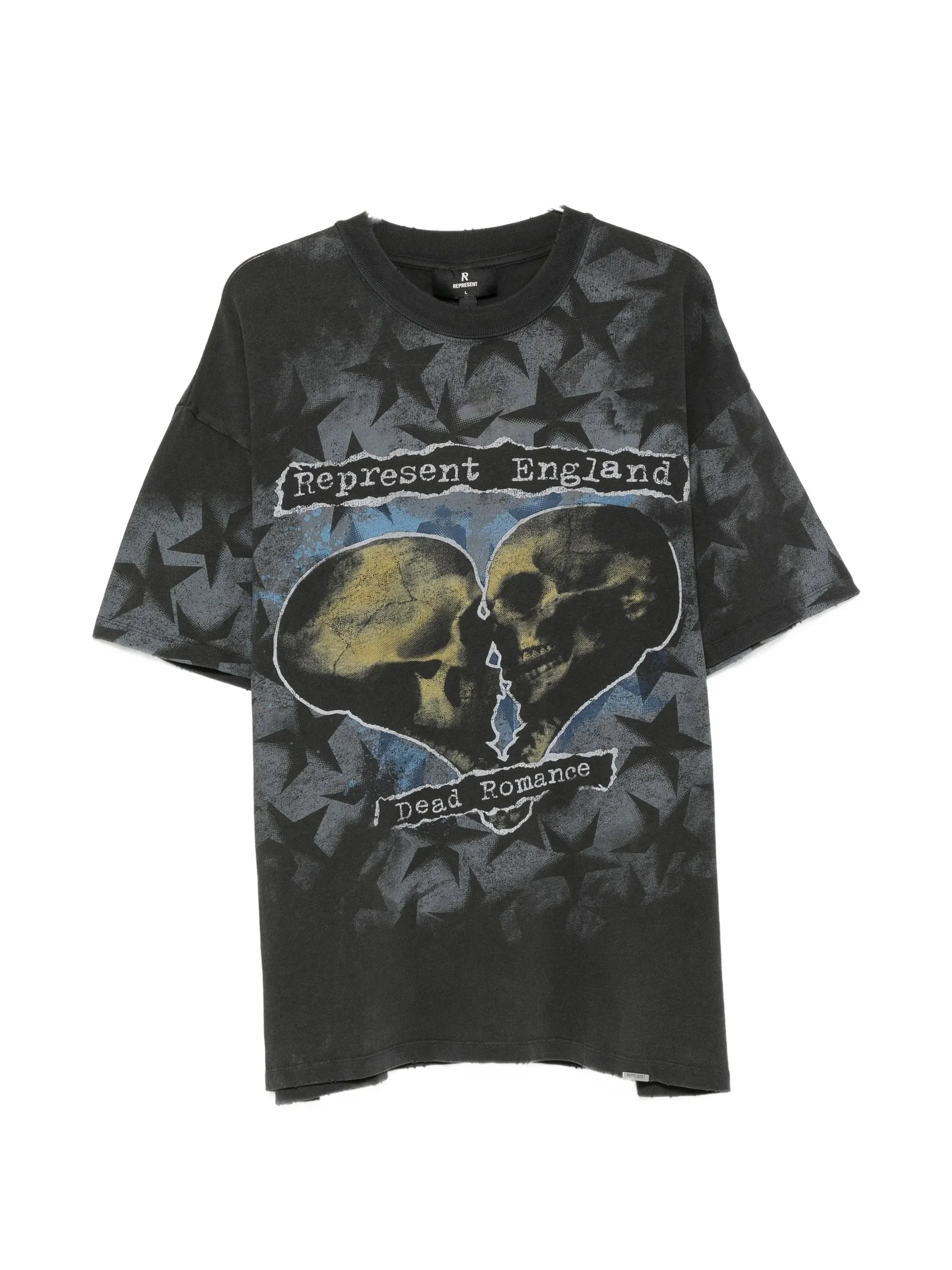 Represent Romance Graphic-print Star-pattern Cotton T-shirt - 1