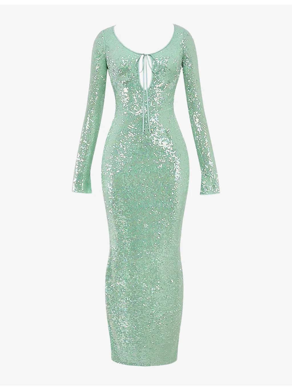Titania sequin-embellished slim-fit stretch-woven maxi gown - 1