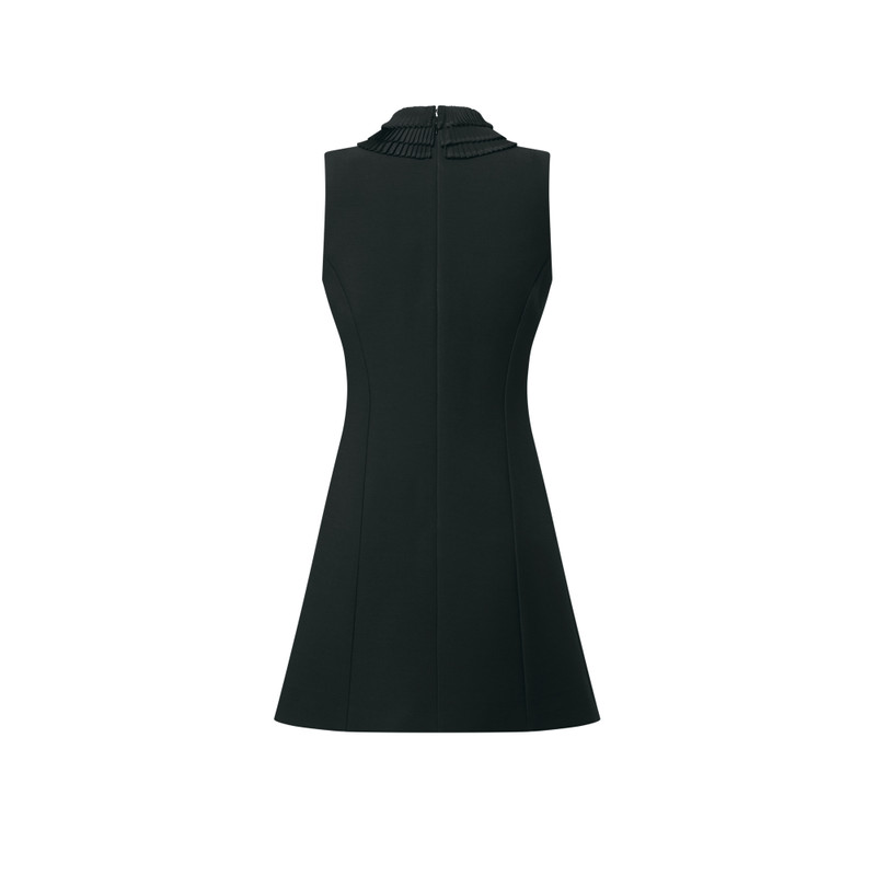 Pleat Collar Fitted Dress 3