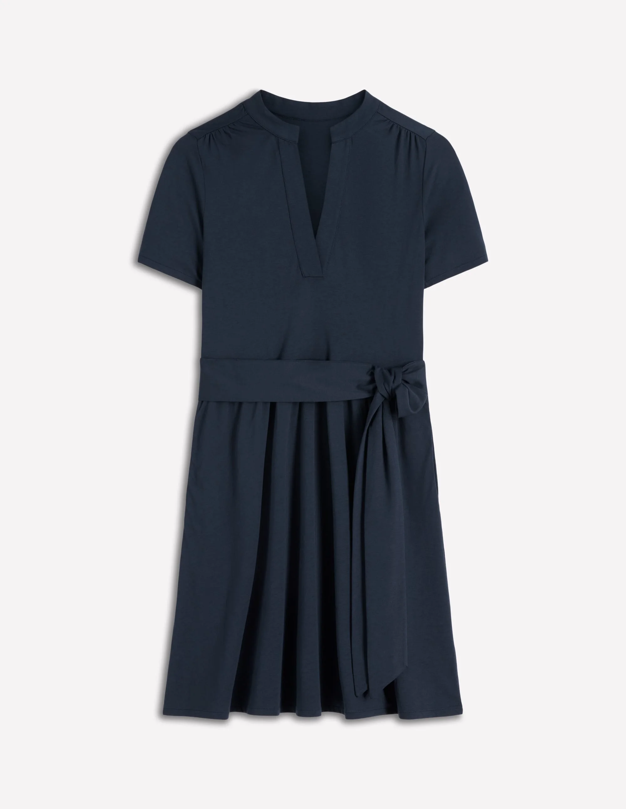 Daisy Flippy Jersey Dress-Navy - 1
