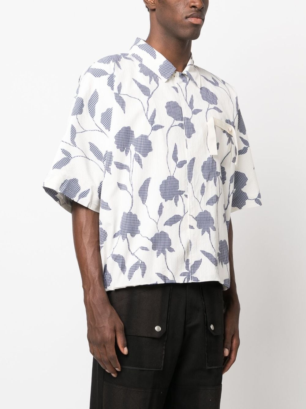 La Chemise Disgreghi rose-print shirt - 3