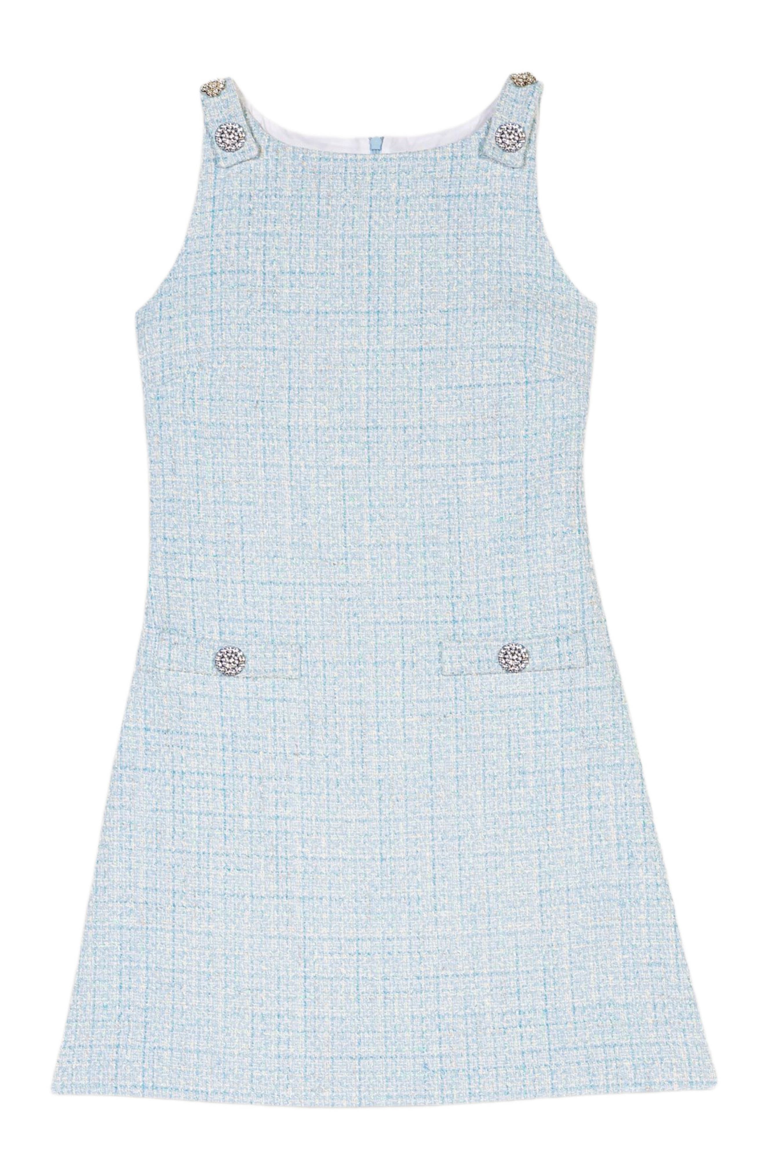 maje Mini tweed dress in Blue Sky at Nordstrom - 7